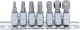 Rátűzőkulcs - crowa+bit 1/4" imbusz készlet 7 db-os, 4 - 12 mm