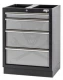 Műhelybútor SP SERIES Alsó rész: 4 fiókos szekrény 680x910x458 mm