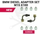Nyomásteszter PressureDiag-hoz Adapter: BMW diesel adapter klt M15x100