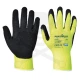 Kesztyű - szerelőkesztyű - Latexhab tenyér Fluo-Sárga  8 / M