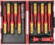 Csavarhúzó készlet 13 db-os szigetelt - VDE 1000V - cserélhető pengés -