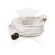 Hosszabbító kábel 20 m - kültéri IP20 -Fehér- (NV 2-20/WH/1,5)