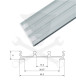 Profil, alumínium - LED szalaghoz - süllyeszthető, 1 méteres ELMARK